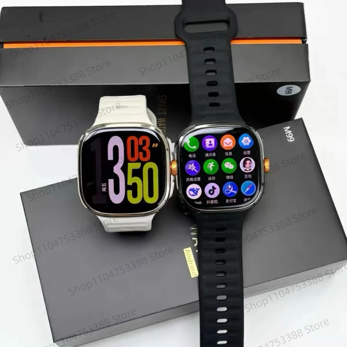 2025 جديد M99 Smartwatch الإصدار العالمي 2.4 بوصة AMOLED شاشة إدراج بطاقة Sim GPS WiFi 190 ° لعبة الكاميرا الدوارة أندرويد 10.0 #6