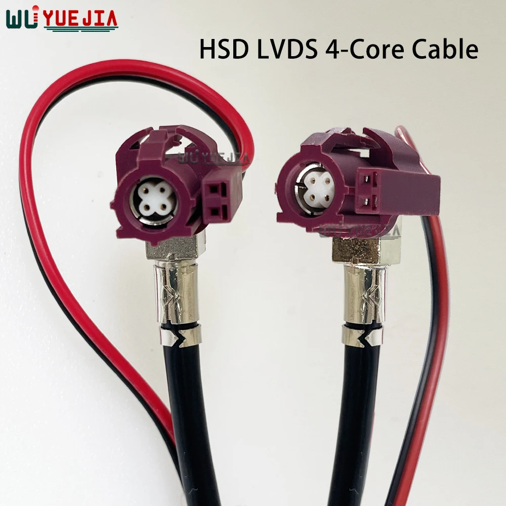 

1 шт. фиолетовый 4 + 2Pin HSD-код D разъем под прямым углом 535 4-ядерный кабель LVSD Высокоскоростная передача данных жгут проводов