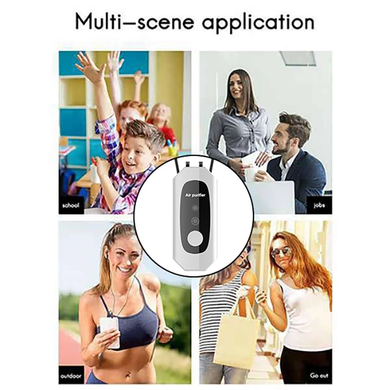 عقد لتنقية الهواء الأيوني السالب ، رقبة معلقة ، فرشاة برأسين ، منزل ، ذكي ، سيارة ، محمولة ، أو مليون