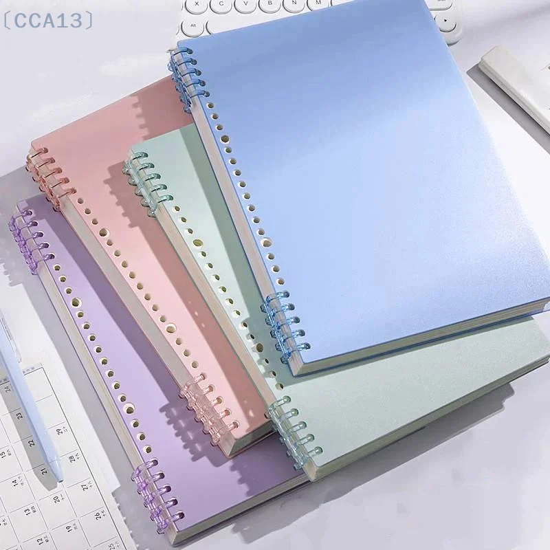 [CCA13]Loose-Leaf Notebook Set Morandi Soft Cover Thick Blank Lined Paper for School Students Office Writing Supplies