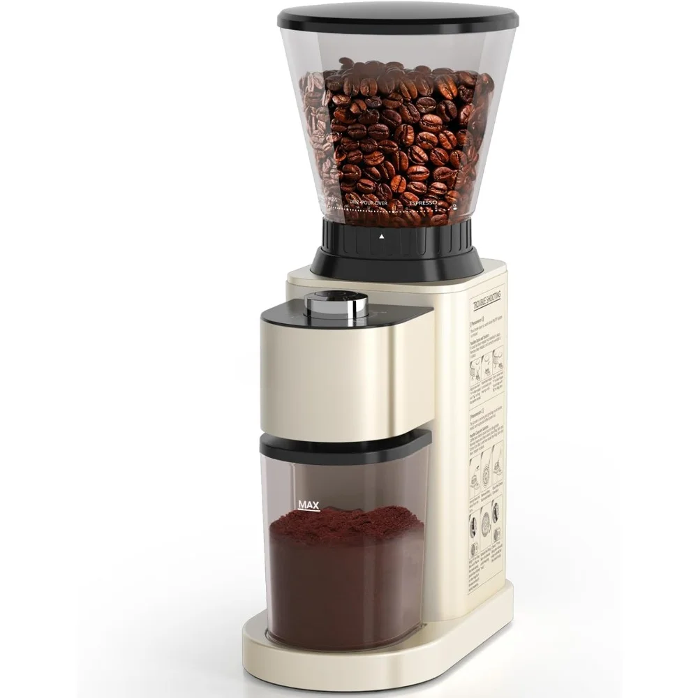 

Coffee Grinder, Electric, Stainless Steel Coffee Bean Grinder, 24 Grind Settings & Anti-static Technology, Coffee Bean Grinder