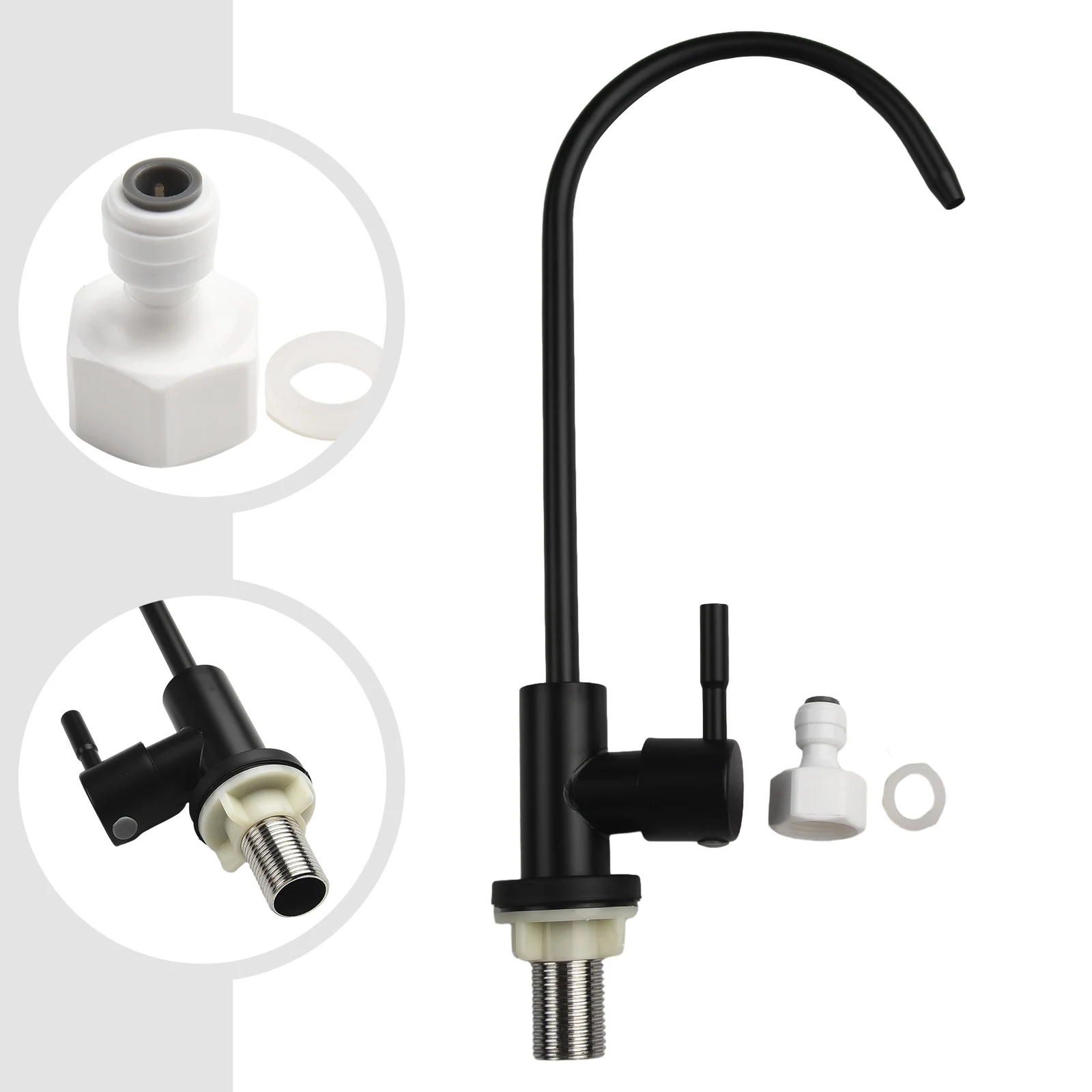 Rubinetto del rubinetto rubinetto del filtro dell'acqua a collo d'oca in acciaio inossidabile di alta qualità per il sistema di acqua potabile ad osmosi inversa