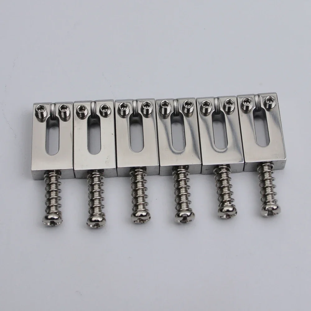 

New 10.5MM Stainless Steel Modern Guitar Tremolo Bridge Saddles For Stratocaster ST Electric Guitar