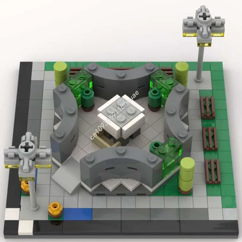 419 elementów MOC Modularne Budynki Biurowe 06 Model Edukacyjny do Składania Klocki Edukacyjne Prezent na Boże Narodzenie Niespodzianka