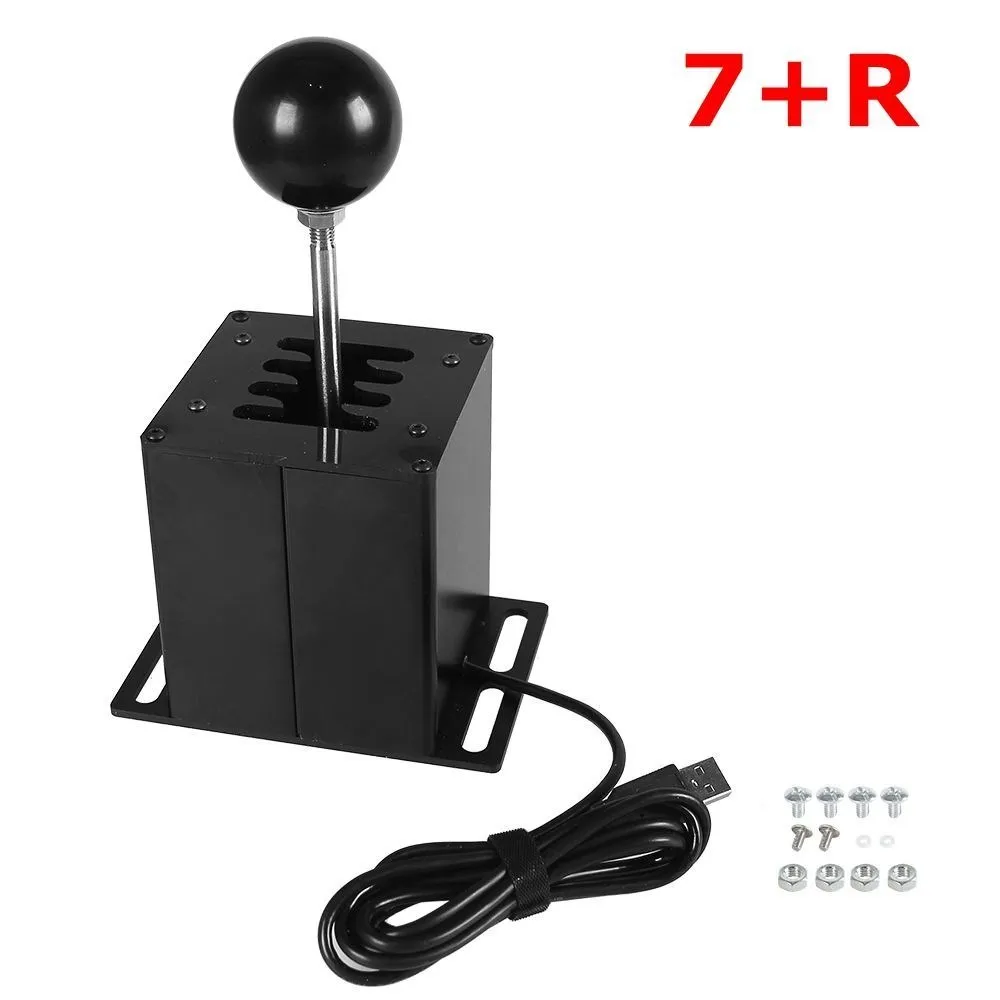 PC USB Simulator Shifter For G29/G25/G27/G920 T300RS/GT, Sequential H Gear Shifter For ATS ETS Dust WRC Sim Racing Games 6+R/7+R