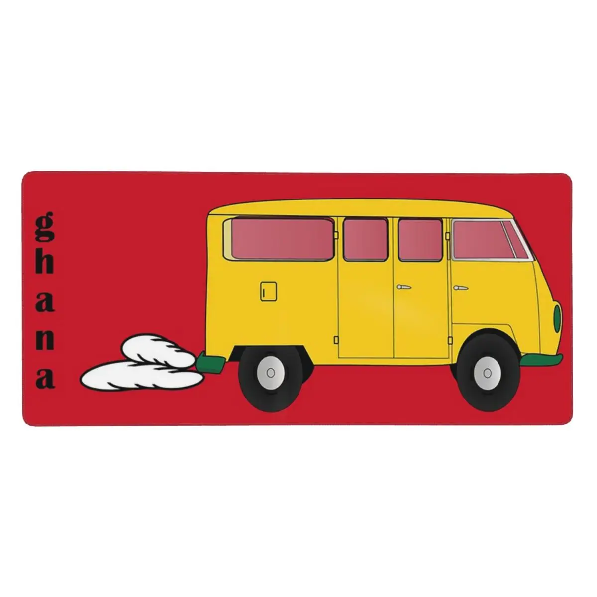 Ghana- Trotro Bus Large Mouse Pad Computer Keyboard Mouse Mat Gaming PC Laptop Desk Mat Office Accessories Table Mats