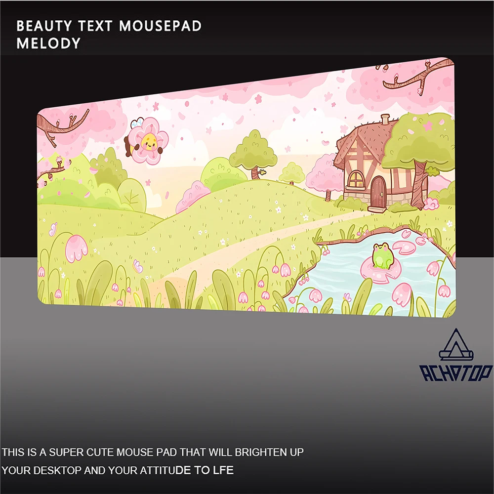 

Mousepad Pink Large Anime Keyboard Mouse Pad White XXL PC Gamer Gaming Desk Mat Setup Office Computer Big Grande Desk Mousepads