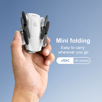 4DRC V9 Mini Drone with 4K 1080P HD Camera WiFi FPV RC Drones Air Pressure Altitude Hold Foldable Quadcopter Dron Gift Toys Gray