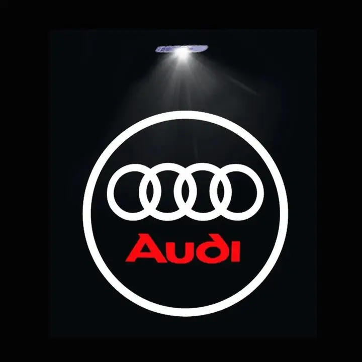 1 Confezione Led Proiettore Luce Fantasma Porta Auto Luce di Benvenuto Adatto Per Audi A3 A4 B5 B6 8p 8v 8l A5 A6 C6 C5 A1 A7 A8 Q2 Q3 Tt Rs3