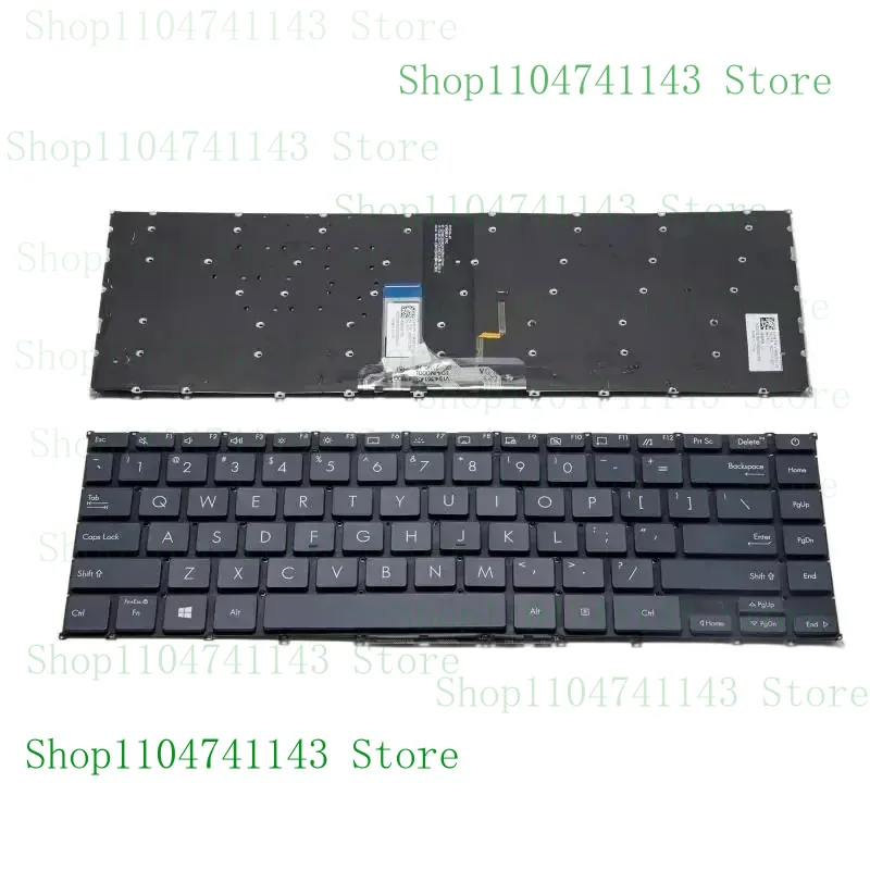 Клавиатура для США для Asus ZenBook UX325 UX325E UX325EA UX325J с подсветкой прошлое Клавиатура для США для Asus ZenBook UX325 UX325E UX325EA UX325J с подсветкой прошлое