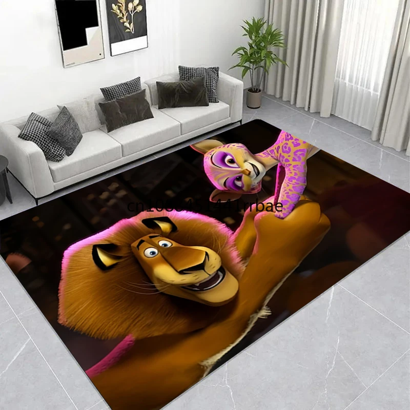 

Movie M-Madagascar Poster Rug for Living Room Bedroom Sofa Doormat Decor,kids Play Area Rug Non-slip Floor Mat