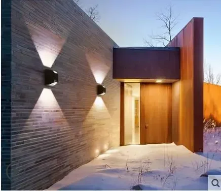 مصباح حديقة LED خارجي مقاوم للماء والغبار، مصباح جداري بسيط لباب الممر الداخلي والخارجي #3