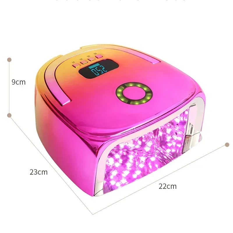 Recarregável UV lâmpada LED prego com alça, sem fio Gel máquina secador polonês, luz para unhas, Cordless Nail Art