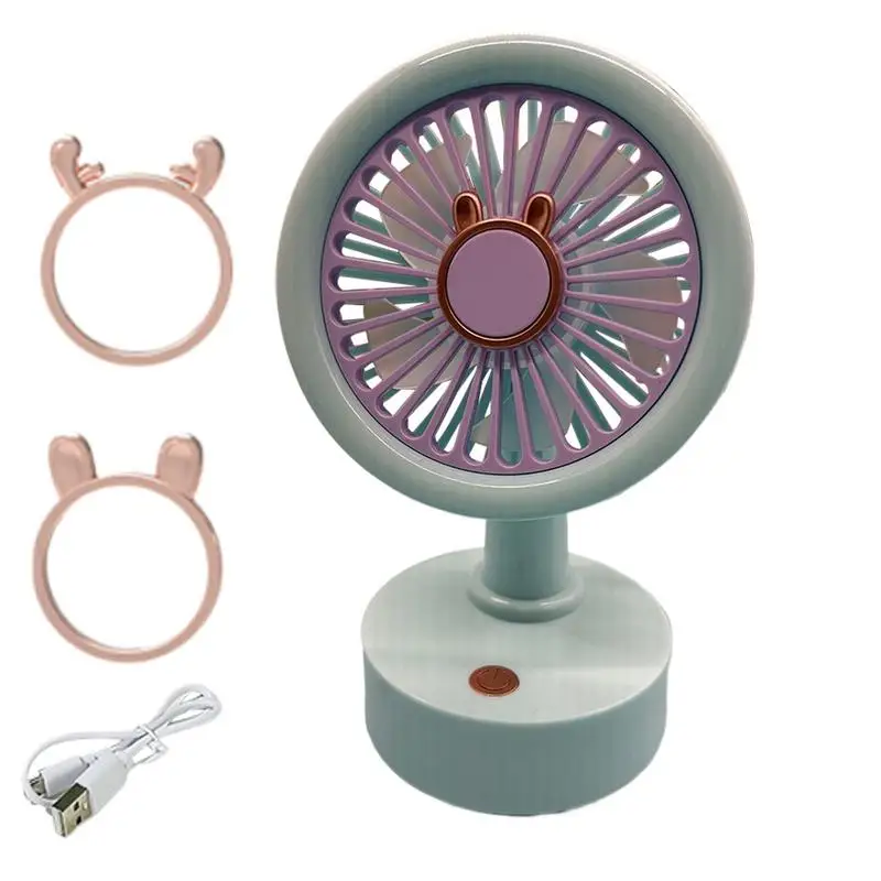 Battery Powered Fan Rechargeable Personal Handheld Portable Travel Fan 3 Speeds Adjustment Small Portable Cooling Devices