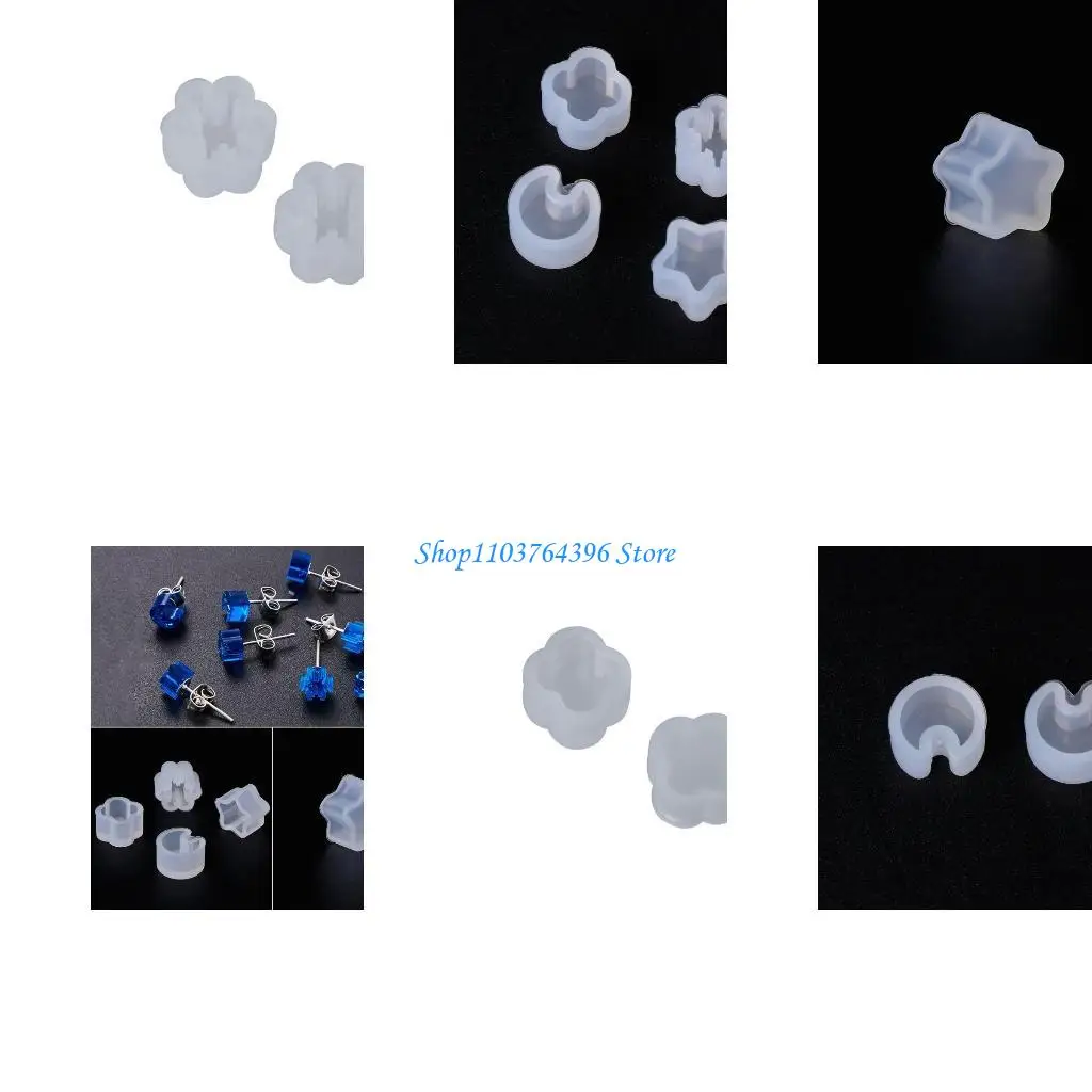 

Цветок Снежинка серьги смолы формы Луна силиконовые формы для DIY эпоксидной смолы изготовления ювелирных изделий литейные формы