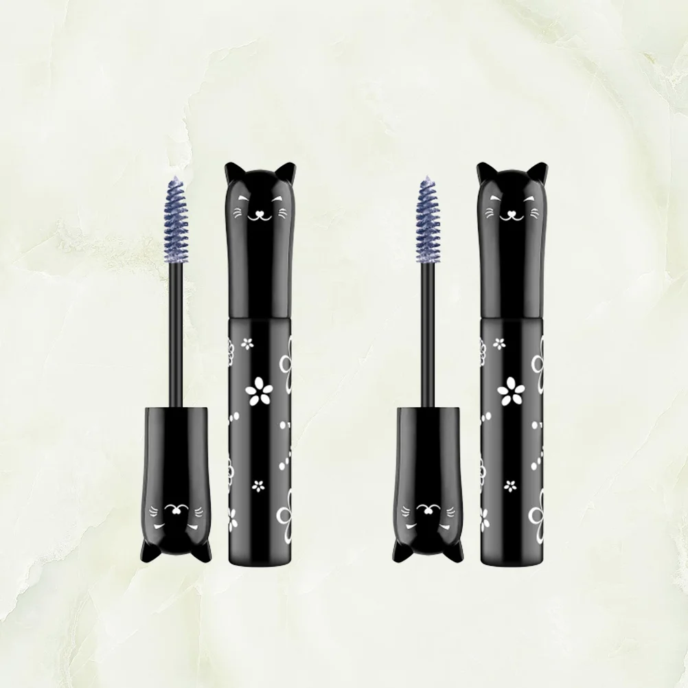 

2Pcs Lengthen Eyelashes Colored Mascara Waterproof Eyelash Mascara Eyelash Grower Eye Makeup Tool Color 01 White