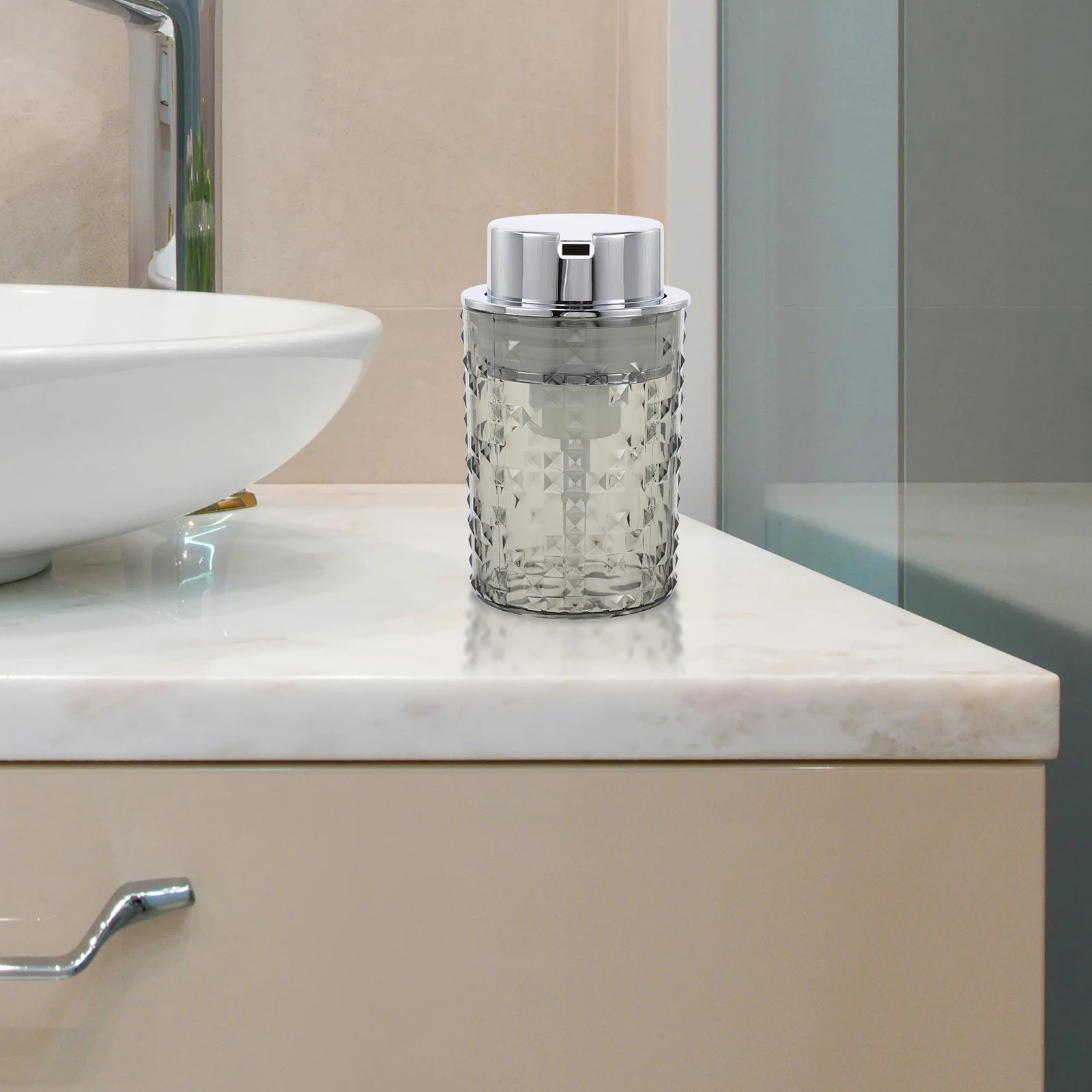 

Foaming Bottle Automatic Soap Dispenser Bathroom Hand Kitchen Glass Refill Mousse Cleanser Pet Dish Dispensers