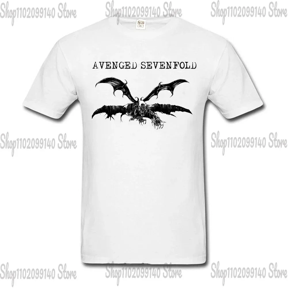 Vintage Avenged Sevenfold Heavy Metal Band Printed T-shirt Tops Summer Short-sleev O-neck Breathable Men Clothing Modal