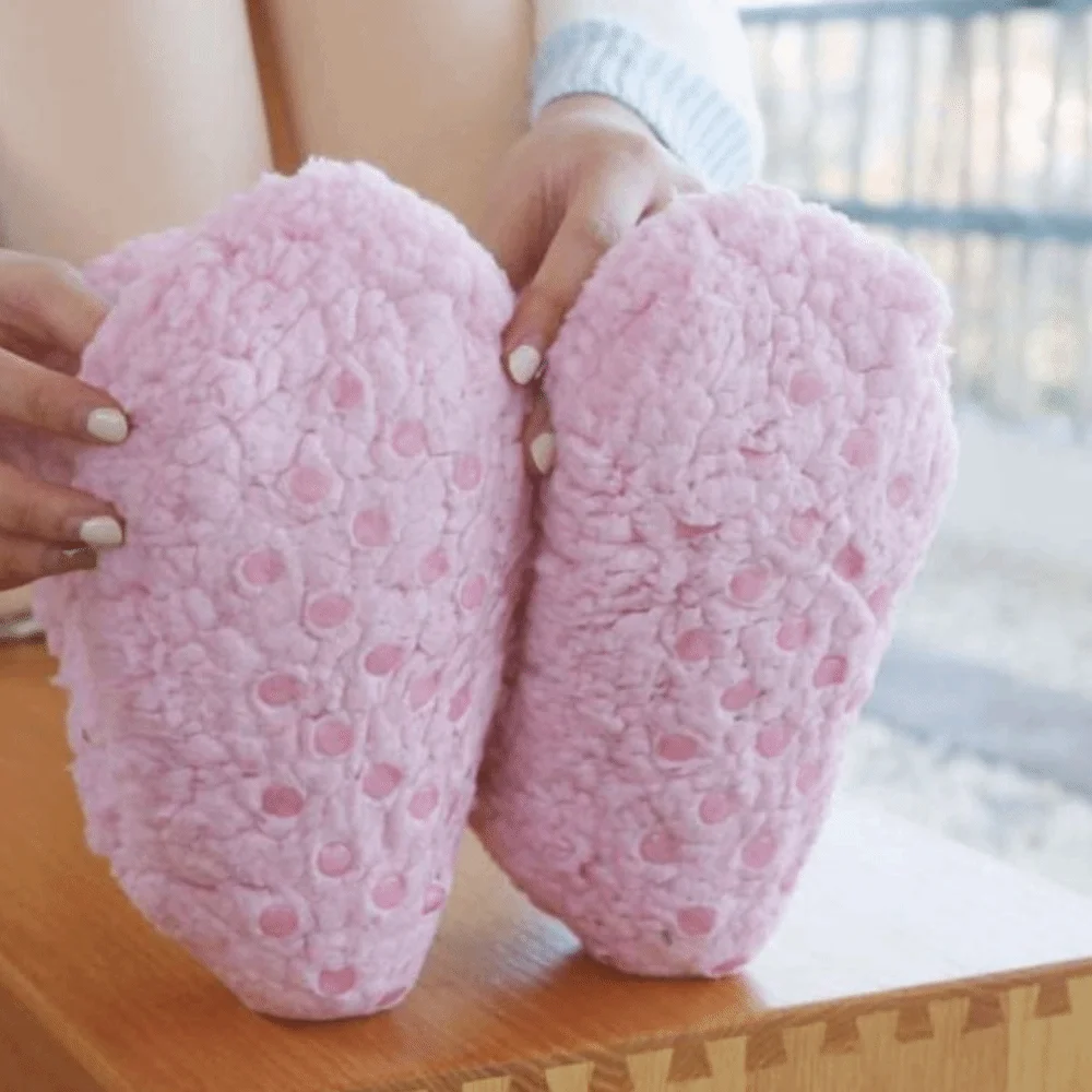 Cute Embroidery Thick Thermal Socks Cartoon Plush Floor Socks Thicken Warm Mid Tube Fleece Sock Women Men Women