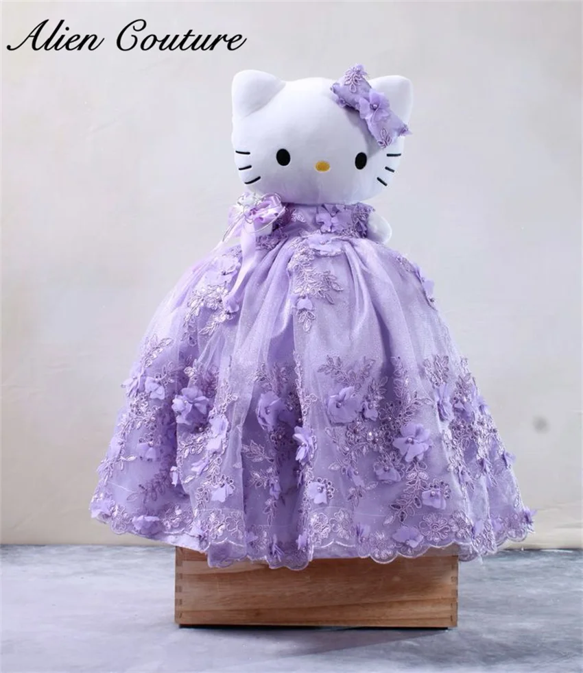 

Purple Special Link For Personalized Quinceanera Teddy Bear Dress Bead Pearls Appliques Mini Dress Bear Not Included Customized