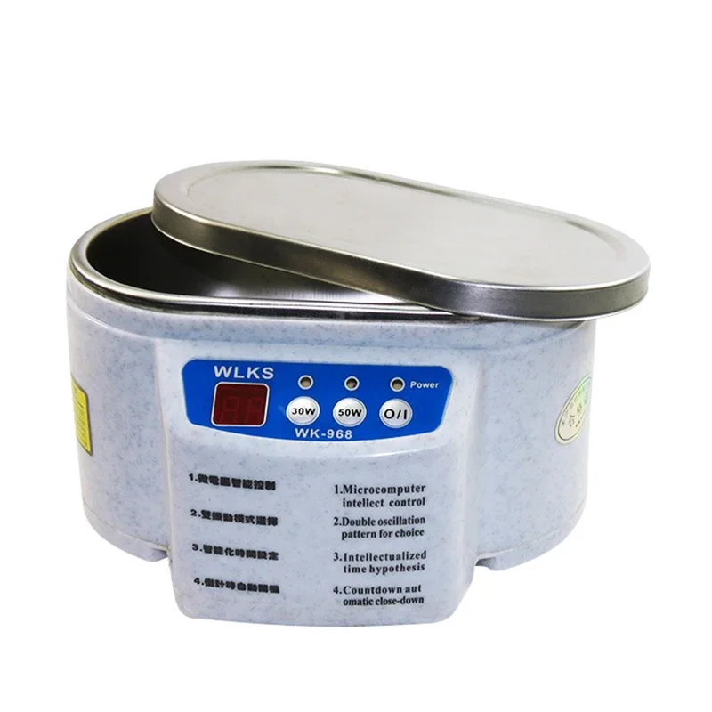 Ultrasonic Cleaner Sonicator Bath 30/50W 40Khz Degas for Watches Contact Lenses Glasses Dentures Electric Makeup Razor Cleaner