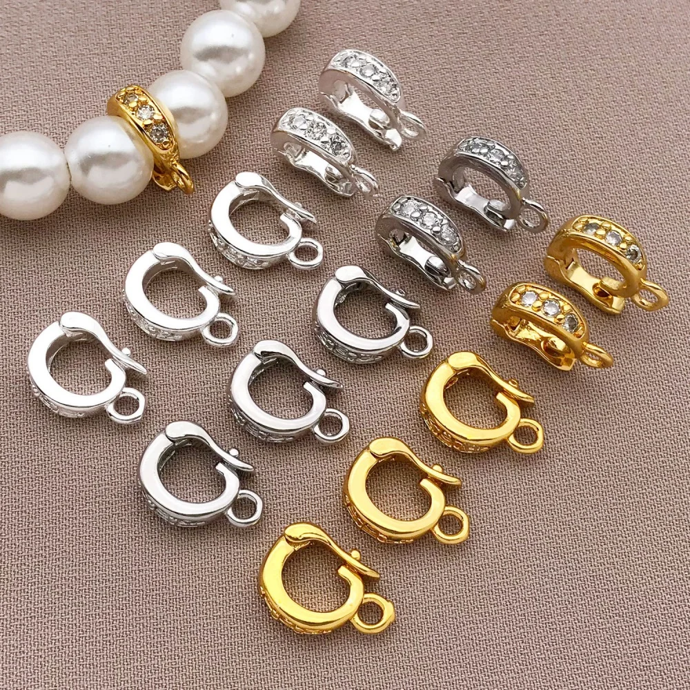 3 peças de Fecho de Pingente em Formato de Semente de Melão, Banhado a Cobre 18K, com Acabamento Genuíno em Ouro Espesso e Branco Prateado, Acessórios para Fabricação de Joias DIY