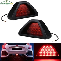 2X Car Motorcycle 2835 Auto LED Brake Strobe Flash Warning Backup Trunk Bulb Pilot Light Turn Signal Rear Fog Lamp Triangle Red