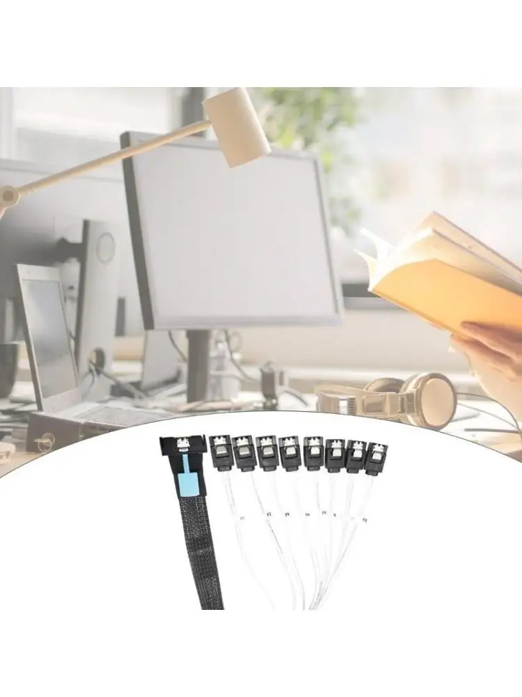 

652F Высокая скорость 8i (74p) до 8xsata Adapter Adapter Cable Cable Cable Cable Server Cable PCIE5.0 24 Гбит / с SAS4.0