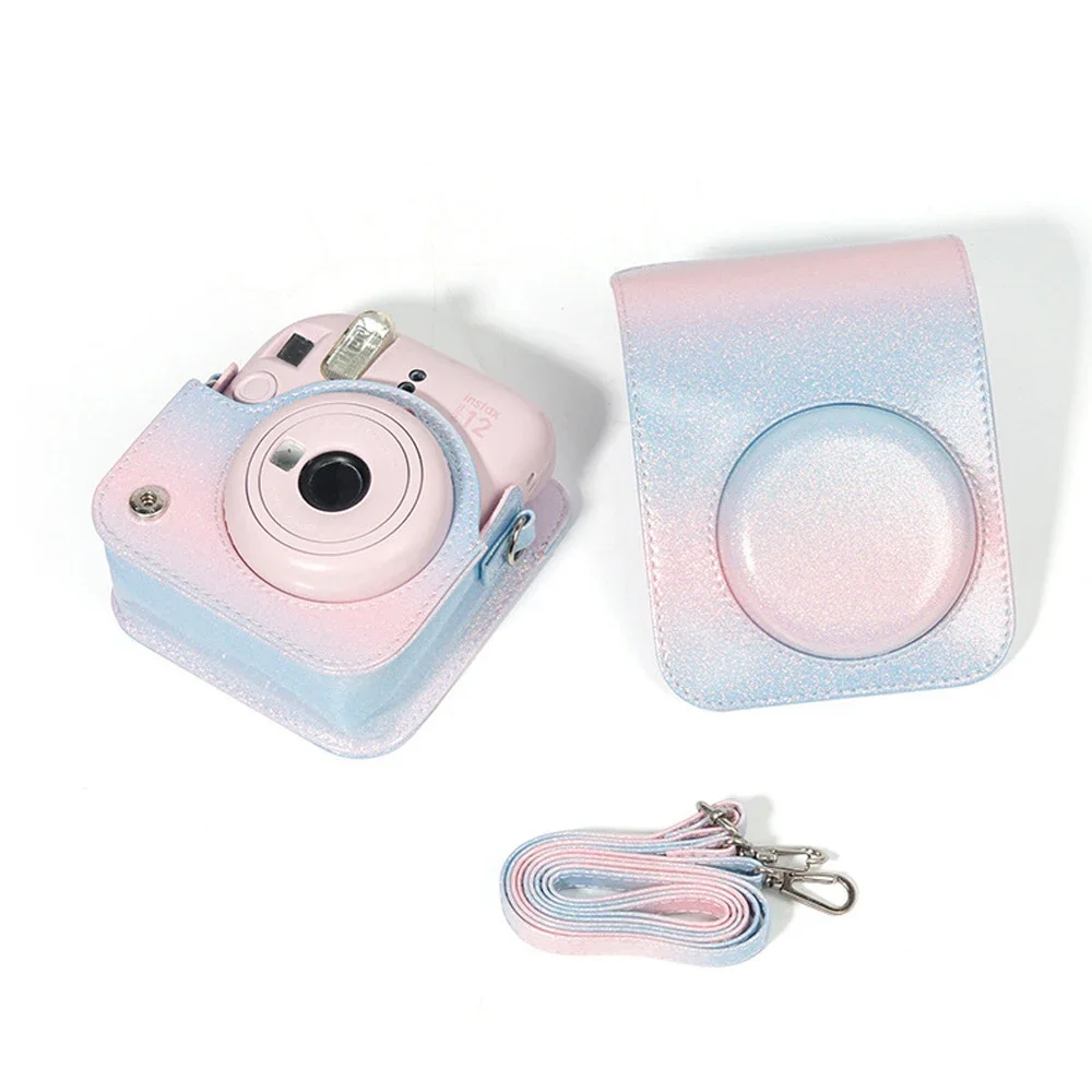 Colorful Starry Sky PU Leather Case Bag For Fujifilm Instax Mini 12 CameraCase PU Leather Soft Protective Case Trave Bag