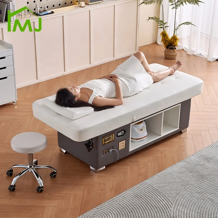 

Beauty Salon Adjustable Back Lift Thai Massage Table Head Spa Electric Lash Bed