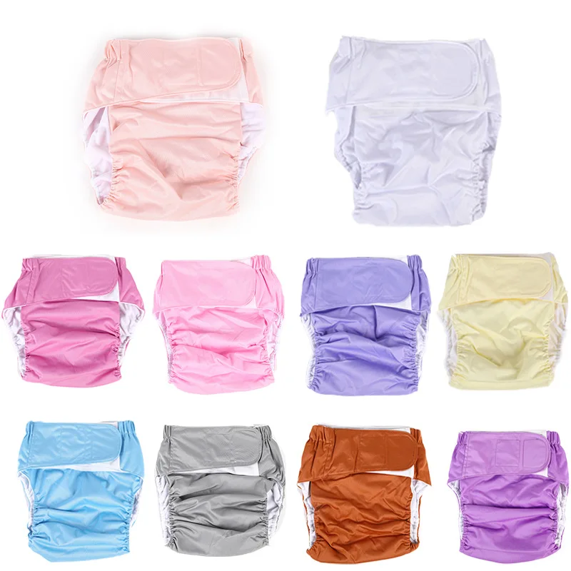 Reusable Adult Diaper Washable Cloth Diaper Leakproof Cover Pant for Patients Old Man Incontinence Teen Special Needs