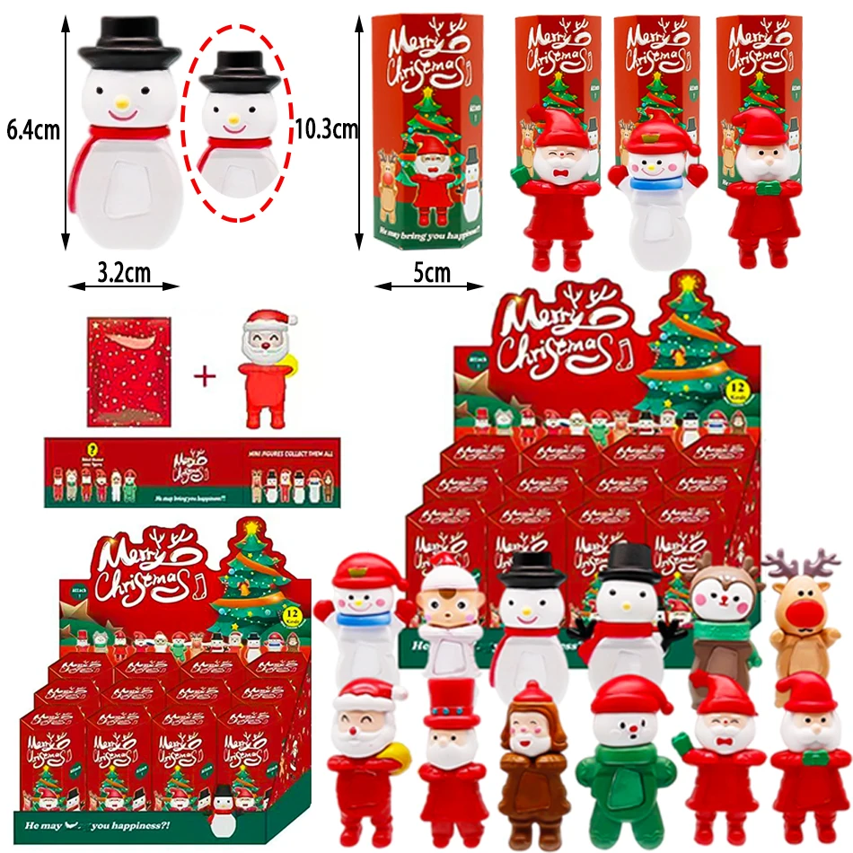 

12 pcs sonnny angal Christmas series blind box set cute Christmas tree ornament desktop Children's Christmas gift