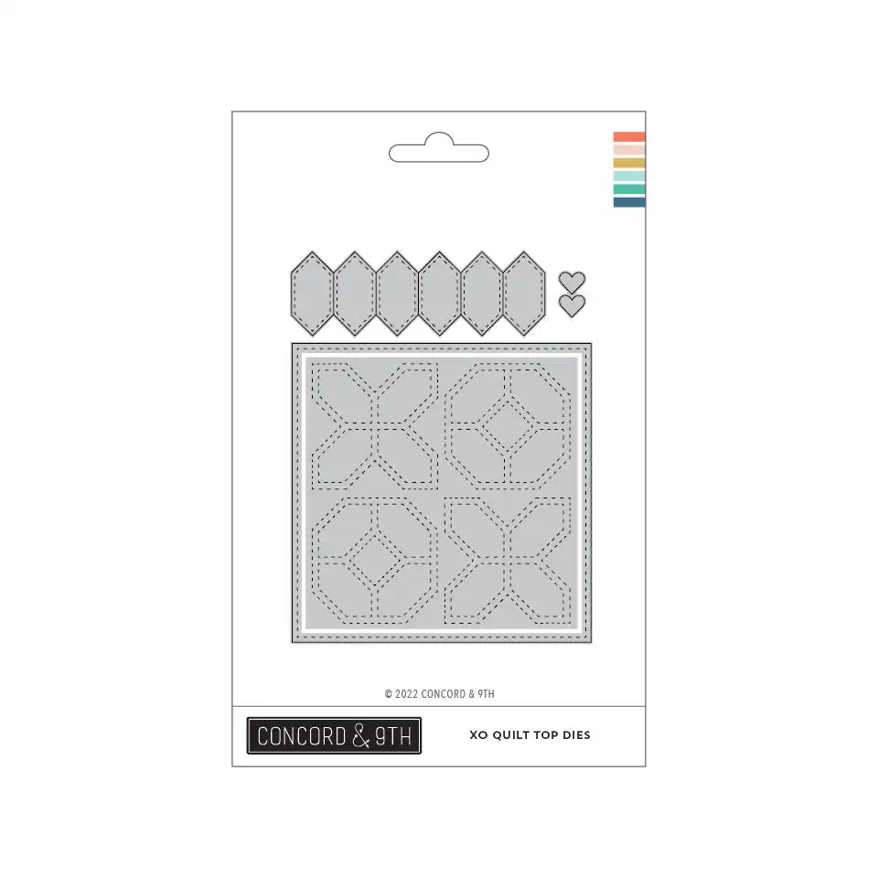 

Arrivals XO Quilt Top 2023 New Metal Cutting Dies Scrapbooking Photo Album Decorative Embossing DIY Make Paper Cards Crafts