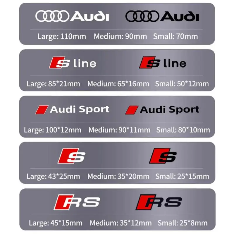 Car Brake Caliper Sticker Heat Resistant Decals Auto Accessories For Quattro for Audi S Line A1 A3 A4 A6 A7 Q3 Q5 Q7 RS3 RS4 RS5 view 5