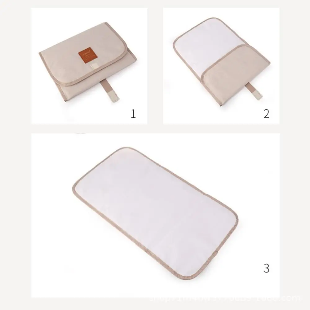 وسادة تغيير حفاضات الأطفال حديثي الولادة مقاومة للماء وقابلة للطي ومحمولة أثناء السفر وبساط تغيير الحفاضات مريح وسهل التنظيف #5