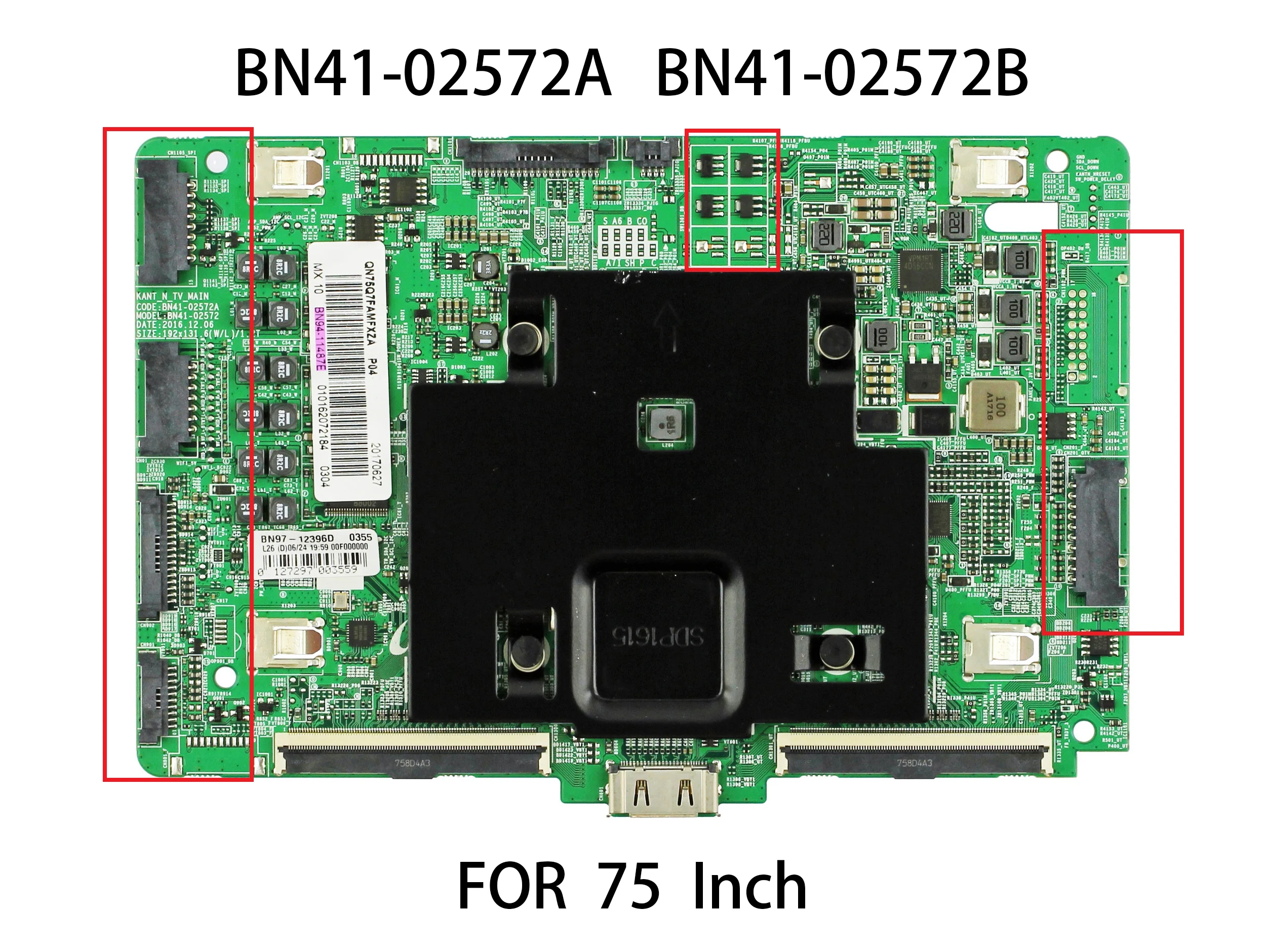 Carte principale BN41-02572A BN41-02572B BN94-11487E BN97-12396D pour TV QN75Q7FAMFXZA QN75Q7FAMFXZC QN75Q9FAMFXZA QE75Q7FAstuff