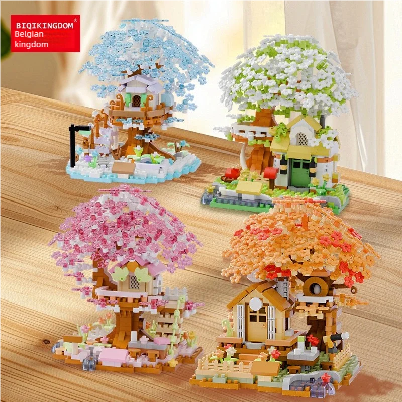 

Flowers Tree Moc Constructor Sets Micro Building Blocks Diy Children Puzzle Assemble Toys Girls Model Bricks Kids Sets Kits Toy