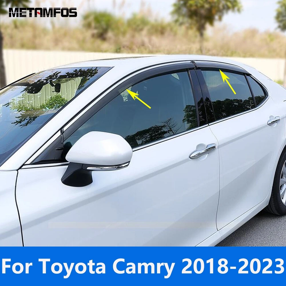 

Для Toyota Camry 2018-2022 2023, оконный козырек, ветровой дефлектор, козырек от солнца, защита от дождя, тент, аксессуары для укрытия, Стайлинг автомобиля