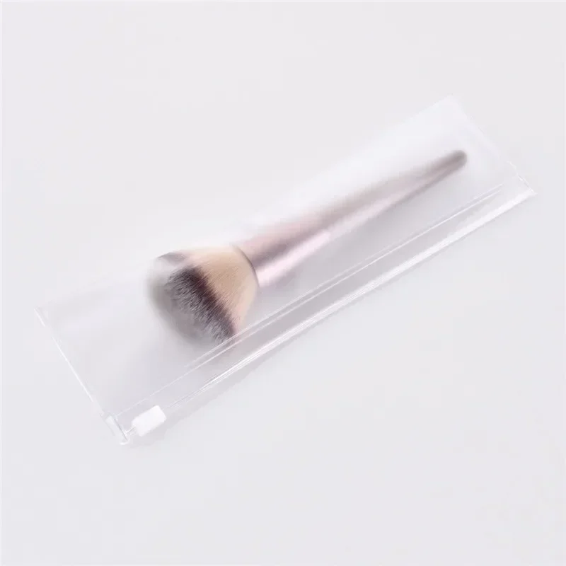 Brochas de maquillaje color champán suave para mujer, base cosmética en polvo, colorete, sombra de ojos, Kabuki, mezcla, herramientas de belleza