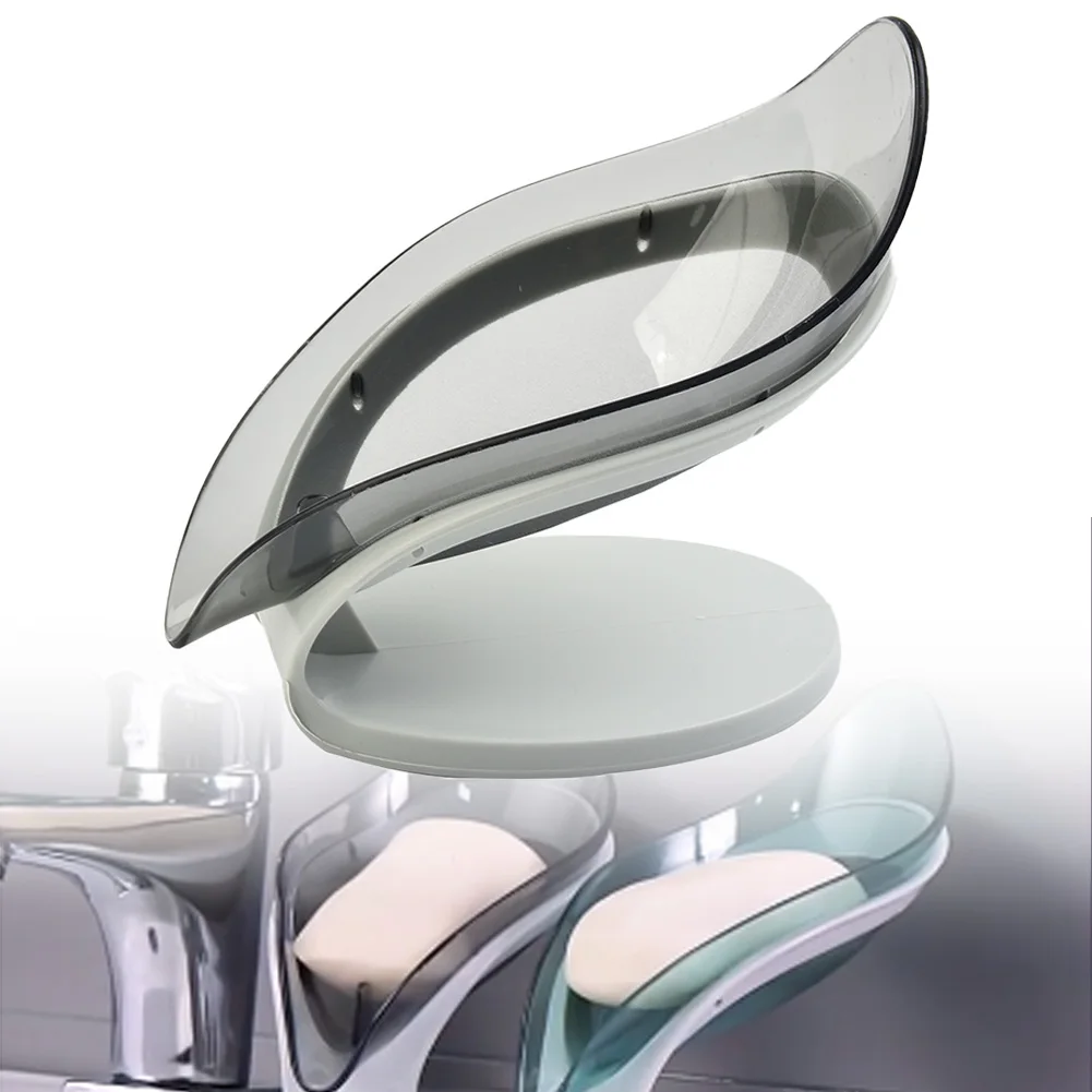 Soap Dishes Dispensers Leaf Soap Balcony Bathroom Bathroom Shower Dish Holder Kitchen Sink Storage Plate Portable