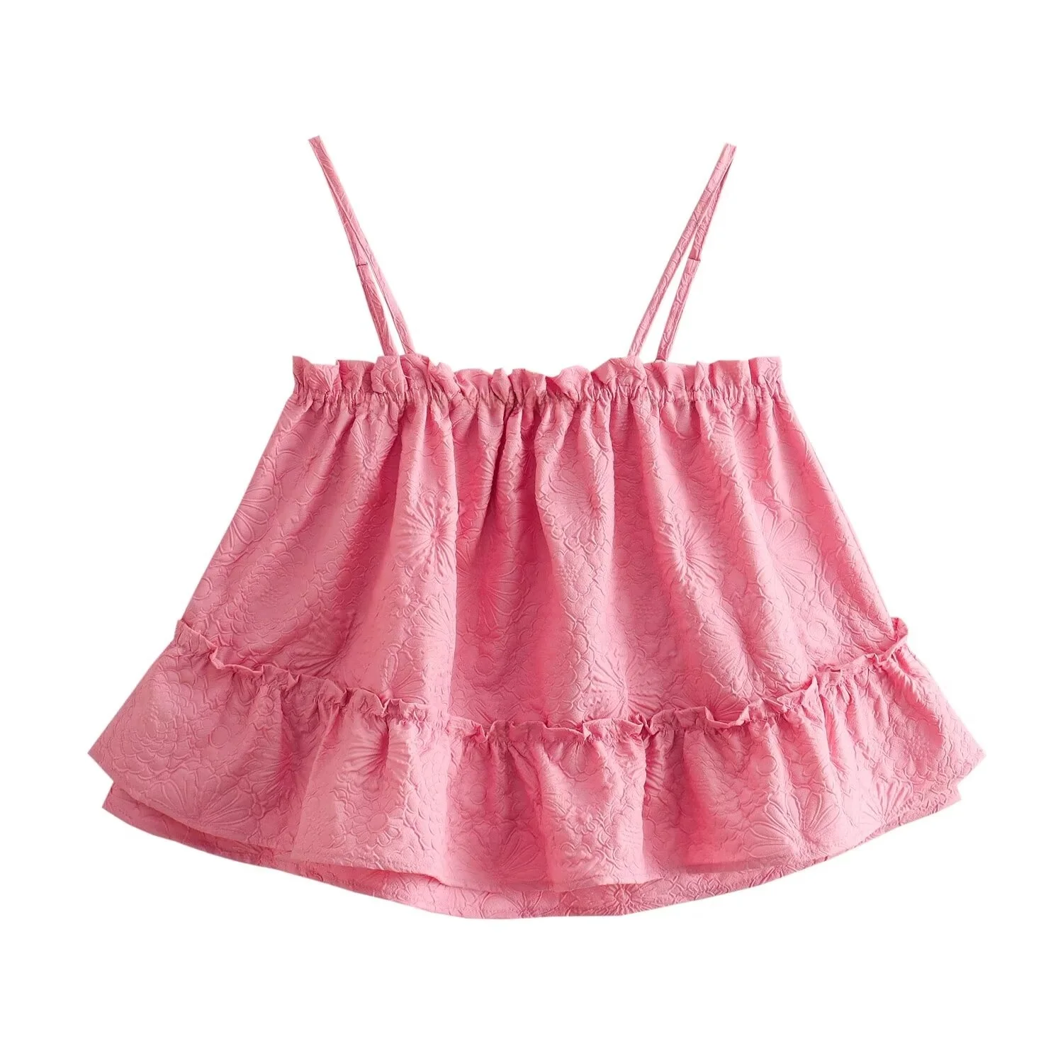 Conjunto F de Duas Peças Floral da Nova Coleção Primavera JNLEAOG, Estilo Versátil e E para Férias, Tecido de P...