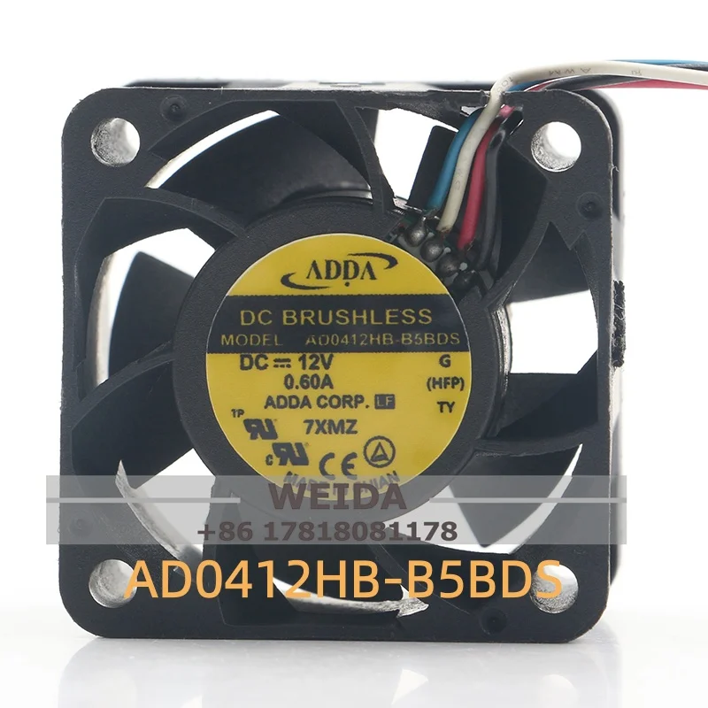 Cooling Fan ADDA 5V 24V 48V DC12V 0.60A AC EC 4028 40X40X28MM 4CM Chassis Server High Speed PWM Function AD0412HB-B5BDS