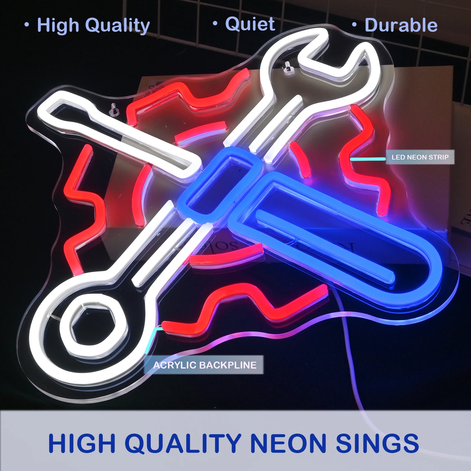 Garage Car Automotive Neon Signs LED Lights With Dimmable Switch Wall Decoration For Auto Repair Shop Garage Accessories Store