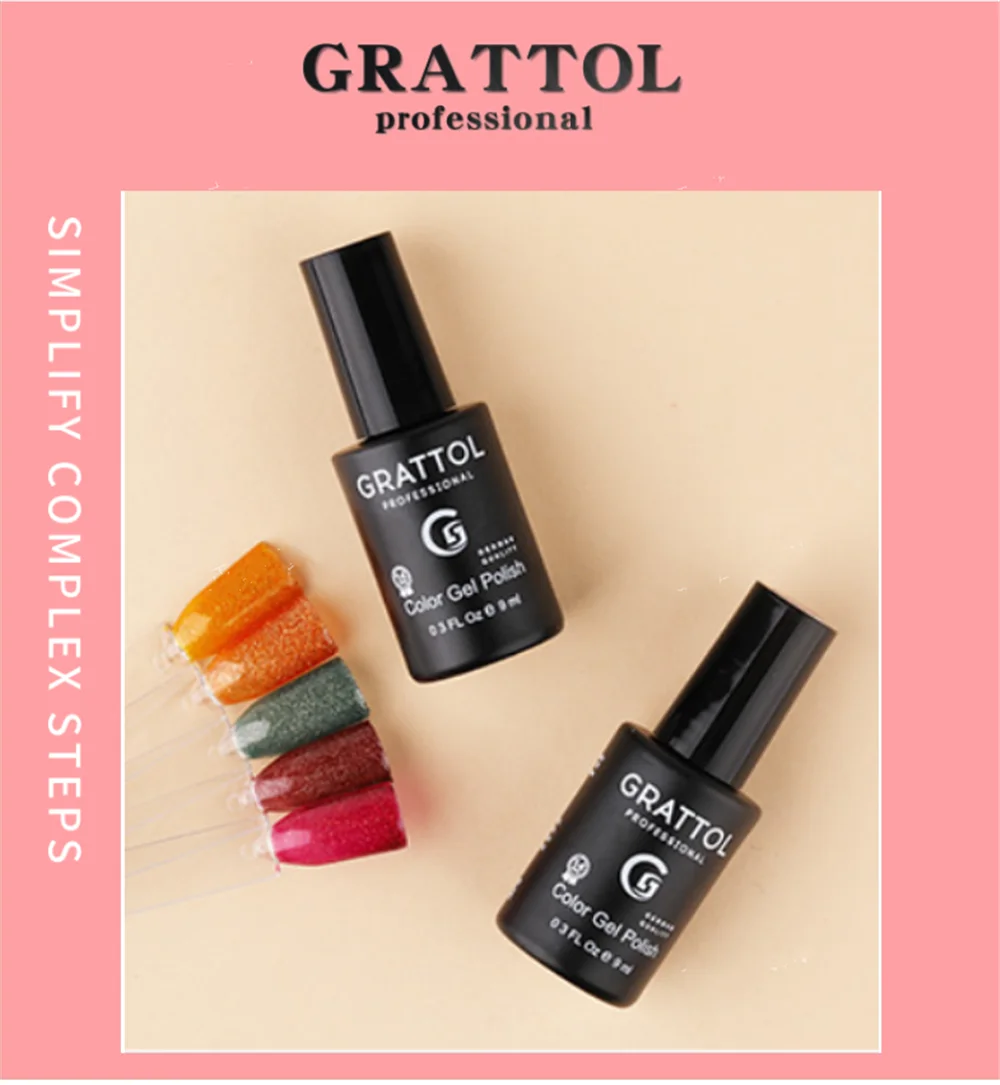 GRATTOL เล็บมืออาชีพ 001 สีขาว UV LED Soak Off DIY สีเจล UV เจลเคล็ดลับการออกแบบเล็บเล็บ