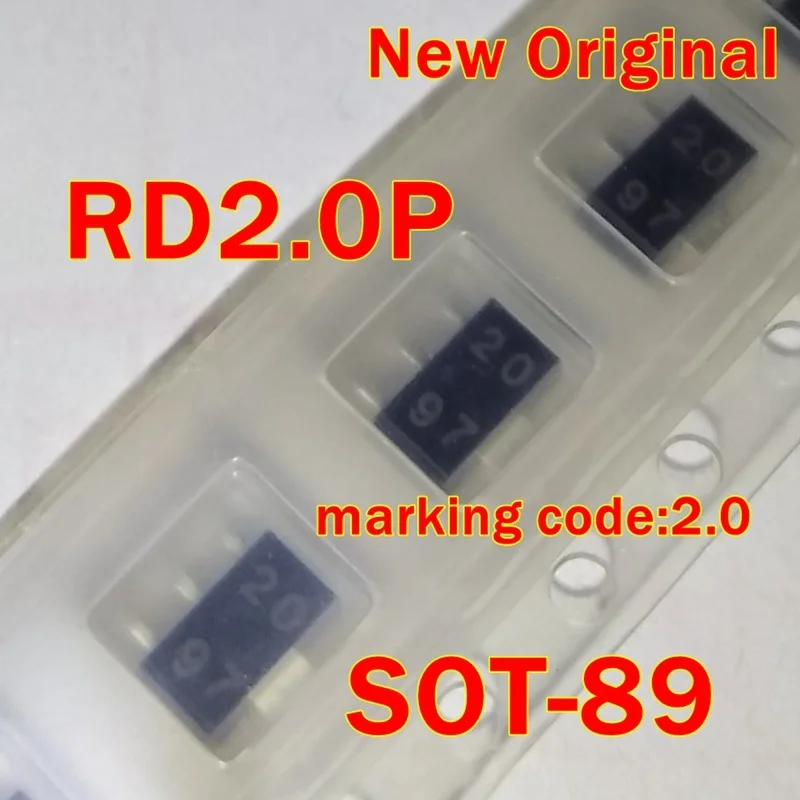 

1Pcs to 100Pcs Rd2.0P Sot-89 New Original Marking Code:2.0 Zener Diode, 1W, Silicon, Unidirectional 2V