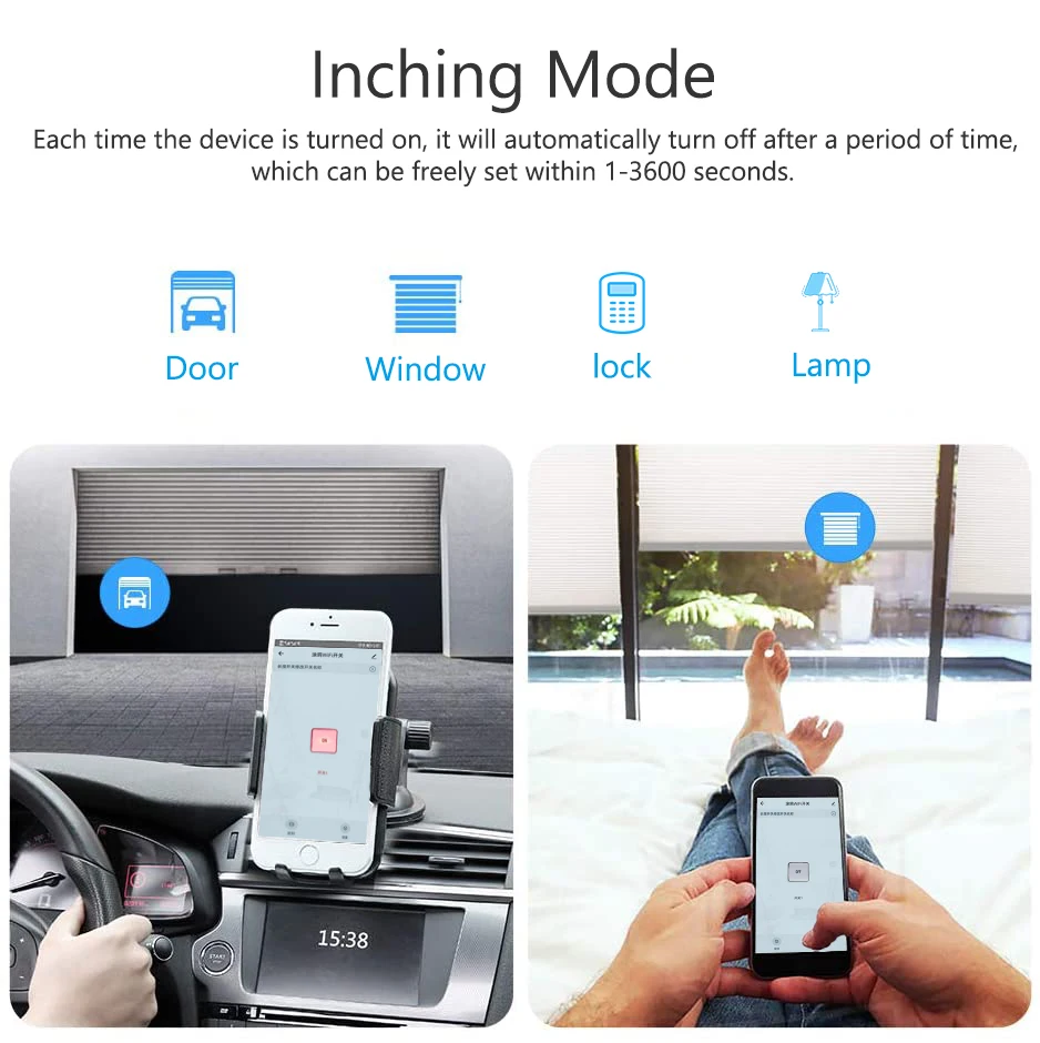 Tuya ZigBee Smart Inching Switch Remote Control Door Lock, Works With Philips Hue, SmartThings, Alexa, Ewelink Hub