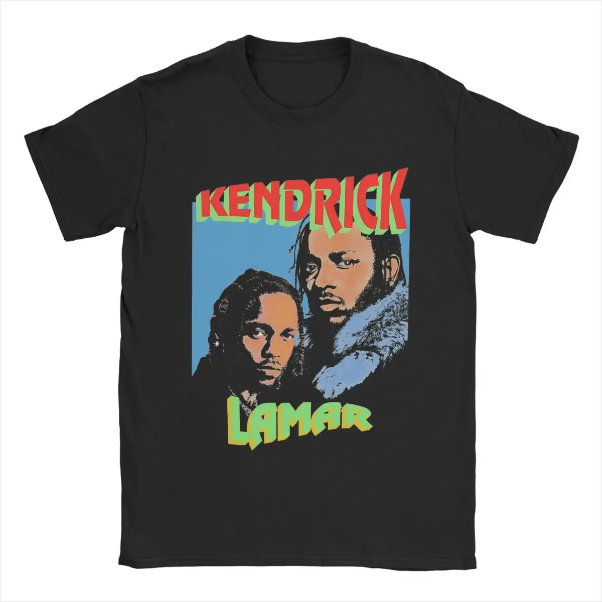 Kendrick Lamar 90s T Shirts Men's 100% Cotton Vintage T-Shirts Crew Neck Tees Short Sleeve Clothing Classic