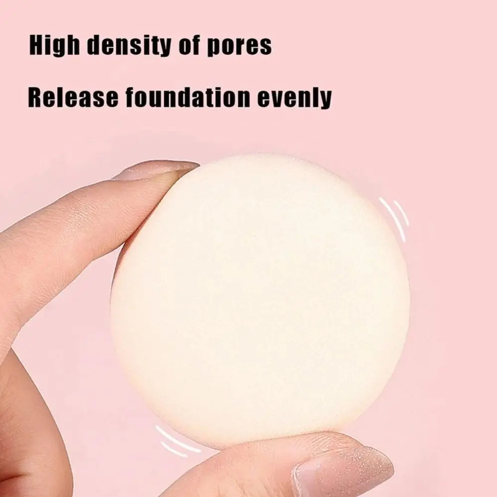 2PCS Super Soft Powder Puff Portable Foundation Cream Makeup Sponge Leather Triangular Rectangle Air Cushion Puff Cosmetics