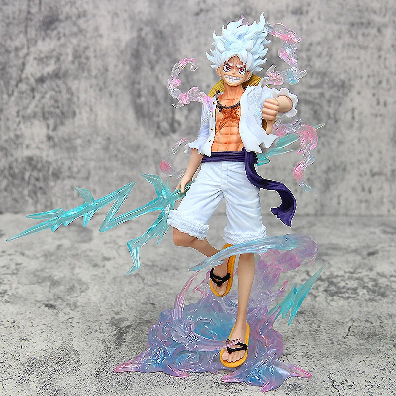 

Hot One Piece Lx Series Gear 5 Nika Luffy Figure Thunder Nika Awakening Anime Model Desktop Decoration Collectible Statue