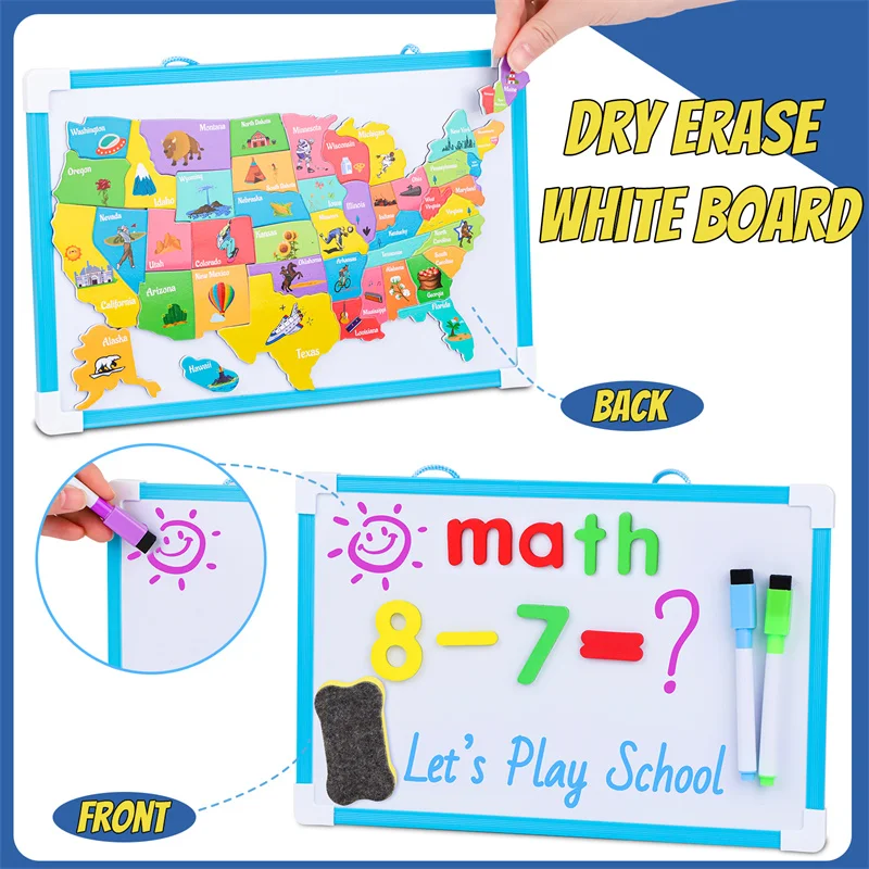 Pretend Play Toys Set para Crianças, Bolsa do Professor, Brinquedo Educativo para Sala de Aula, Kit Presente para Crianças, Marcadores de Relógio